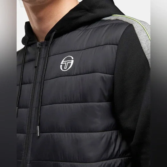 Sergio Tacchini Black and Gray Performance Set with Green Accents - Picture 8 of 12